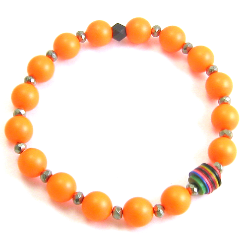 theFFS Orange Beaded Bracelet - $80